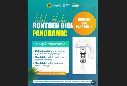 Radiologi Modern di RS Muhammadiyah Metro, Unggulkan Rontgen Gigi Panoramic