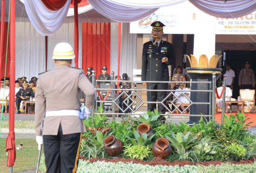 Hari Bhayangkara ke-80, Kapolres Pringsewu Ajak Personel Jaga Integritas dan Perkuat Pelayanan untuk Masyarakat