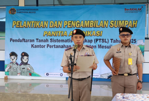 Panitia Ajudikasi dan Satgas PTSL TA 2025 Resmi Dilantik
