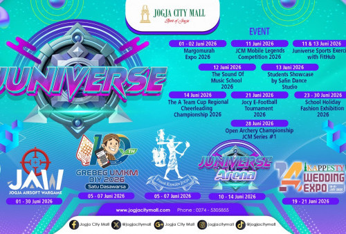 JUNIVERSE 2026 di Jogja City Mall, Pengunjung Bisa Nikmati Expo, Seni hingga Turnamen Game