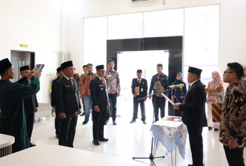 Perkuat Pelayanan Pertanahan, Kepala BPN Lantik 4 PPATS di Lingkungan Kantor Pertanahan Mesuji 