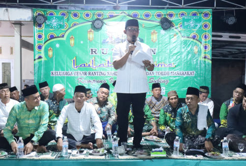  Lailatul Ijtima Keluarga Besar Ranting NU Kampung Indra Putra Subing, Bupati Ardito Serukan Pentingnya Ukhuwah