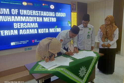 Perkuat Pelayanan Pasien, RSU Muhammadiyah Metro dan Kemenag Kota Metro Resmi Teken MoU