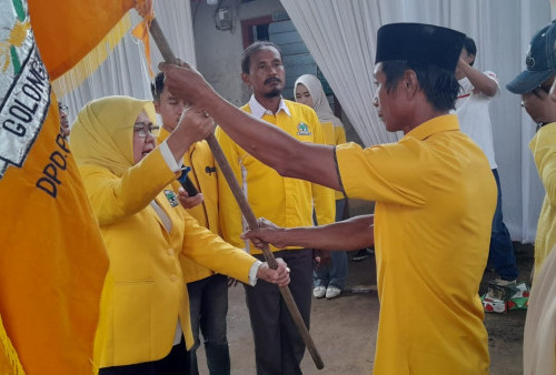 Haryati Cendralela Resmi Lantik Pengurus PK dan Pimdes Golkar se-Kecamatan Panca Jaya