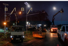 Dishub Tubaba Tingkatkan Keselamatan Lalu Lintas Lewat Perbaikan PJU dan Warning Light