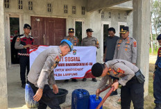 Hari Bhayangkara ke-80, Polres Mesuji Gelar Baksos Air Bersih untuk Warga