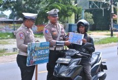 Satlantas Pringsewu Edukasi Pengguna Jalan dalam Operasi Keselamatan Krakatau 2025