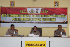 Polres Pringsewu Pastikan Personel Siap dan Layak Gunakan Senpi Melalui Tes Psikologi