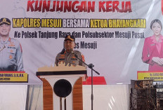 Kunjungan Kerja ke Mapolsek Tanjung Raya, Kapolres Mesuji Tekankan Profesionalisme Anggota