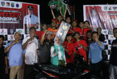 Bupati Ardito Resmi Tutup Piala Bupati Lampung Tengah Samosir Dragbike Championship 2025