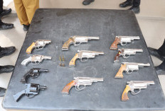 Tokoh Masyarakat Tiga Desa Serahkan 11 Senpira kepada Polres Mesuji