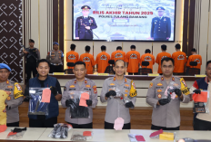 Polres Tulang Bawang Paparkan Capaian Kinerja 2025, 153 Kasus Berhasil Diungkap