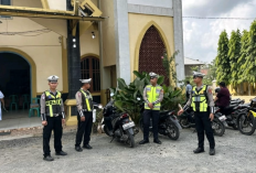 Siaga Kompi II Polres Mesuji Diterjunkan Amankan Pelaksanaan Ibadah Gereja