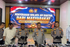 Dua Pekan, Polres Mesuji Kumpulkan 80 Senpira dan Puluhan Butir Amunisi