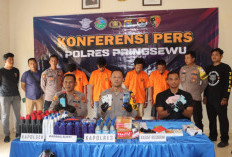 Keberhasilan Polres Pringsewu Tekan Kriminalitas C3, 13 Tersangka Diamankan