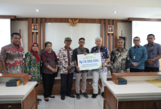 Tenaga Kerja Jasa Konstruksi Padat Karya di Sleman Terima Santunan Kematian Rp74 Juta