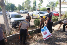Dukung Program Pemerintah, Polres Mesuji Bersama Polsek Serentak Gelar Gerakan Indonesia Asri